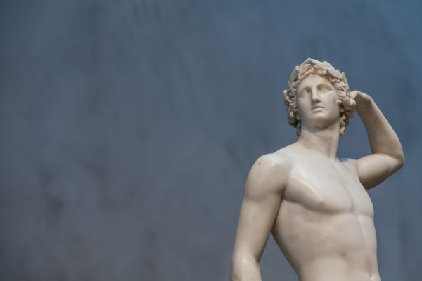 Apollo's idealized body and balanced pose